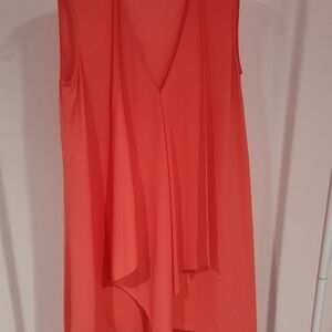 BCBGMaxAzria Vibrant Coral Sleeveless Dress
